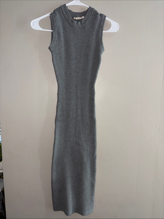 Love Stitch Dresses & Skirts - Love Stitch - Sleeveless Ribbed Dress - Gray